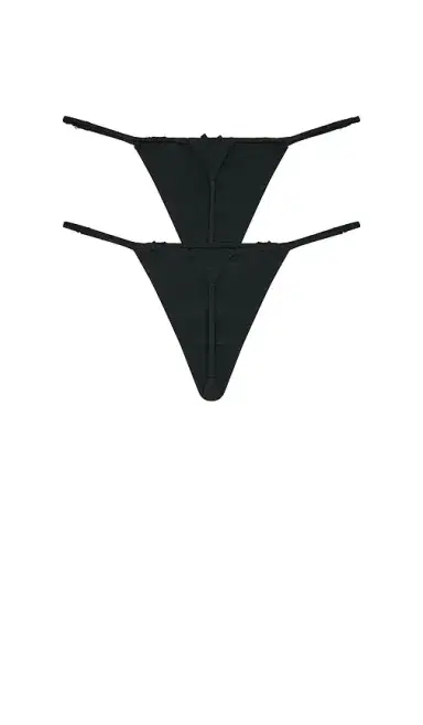 Fleur du Mal Best Friends Charm Luxe V-string | Thumbnail 2