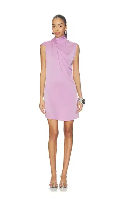 Atlein Draped Neckline Sleeveless Dress | Thumbnail 1 Atlein Draped Neckline Sleeveless Dress | Thumbnail 1