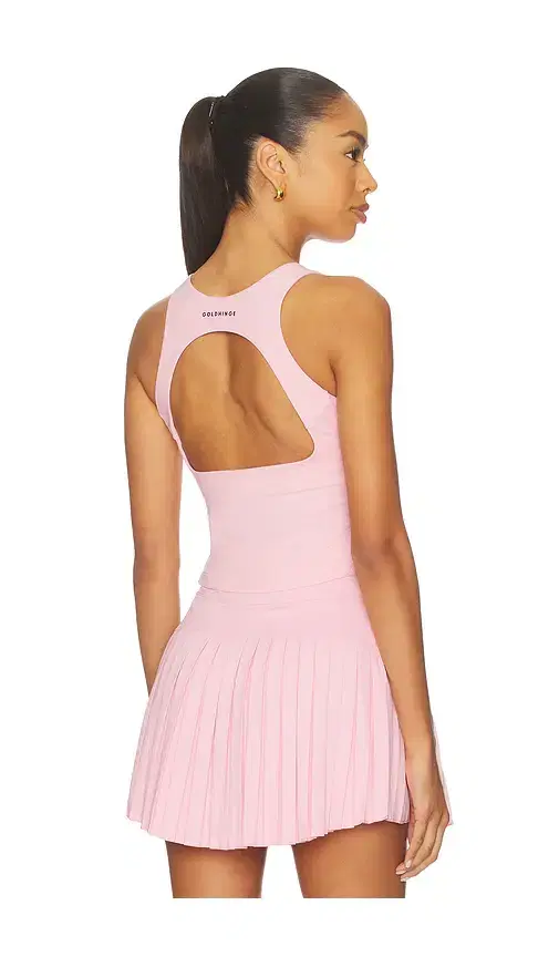 Gold Hinge Open Back Sweetheart Tank Top