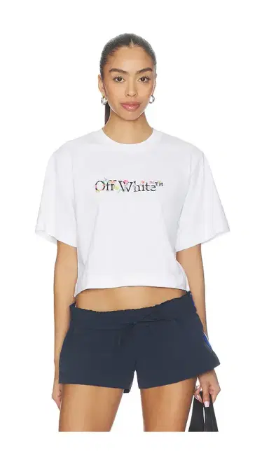 Off-White Bookish Glowing Flower Tee | Thumbnail 1