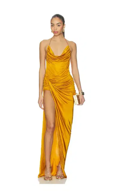 Atlein Draped Midi Dress | Thumbnail 1 Atlein Draped Midi Dress | Thumbnail 1