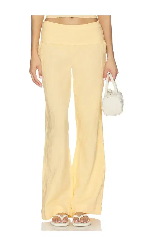 Bobi Fold Over Waist Beach Pant