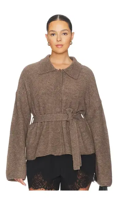 L'Academie Jessamy Knit Belted Cardigan | Thumbnail 2 L'Academie Jessamy Knit Belted Cardigan | Thumbnail 2