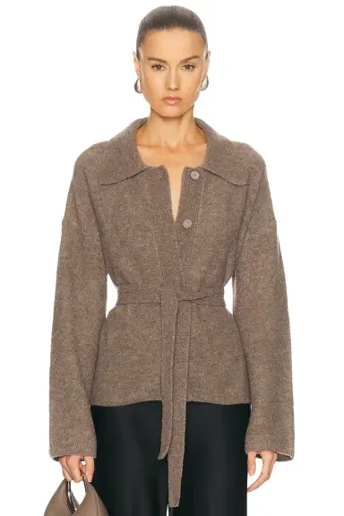 L'Academie Jessamy Knit Belted Cardigan | Thumbnail 3 L'Academie Jessamy Knit Belted Cardigan | Thumbnail 3