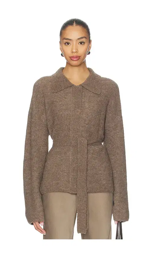 L'Academie Jessamy Knit Belted Cardigan
