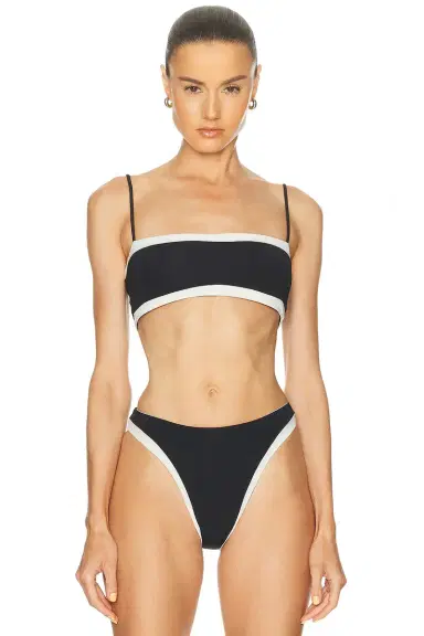 Bond-Eye Fosca Reversible Crop Bikini Top | Thumbnail 1 Bond-Eye Fosca Reversible Crop Bikini Top | Thumbnail 1