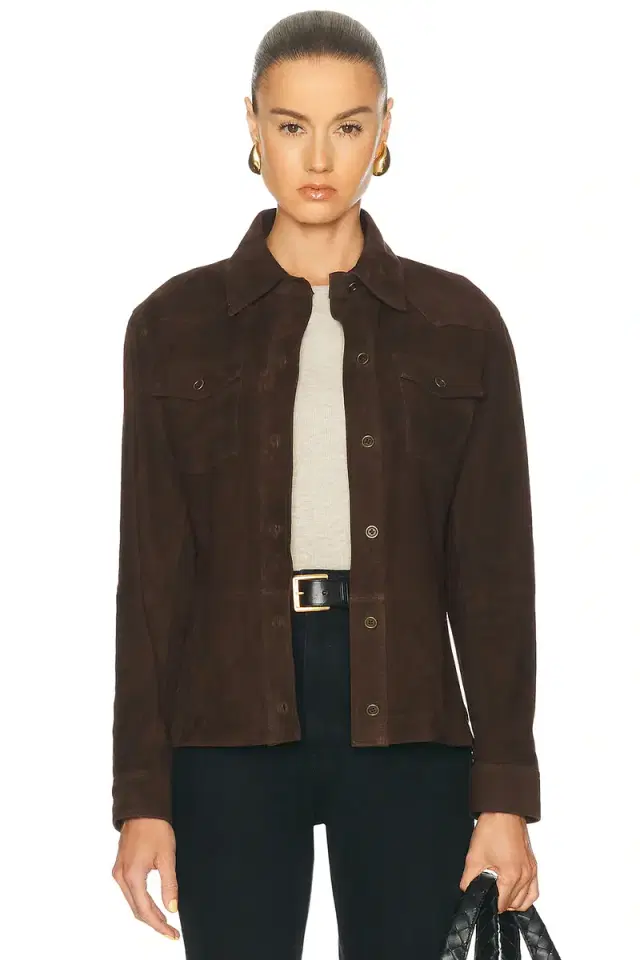 ARMA Faye Goat Suede Overshirt