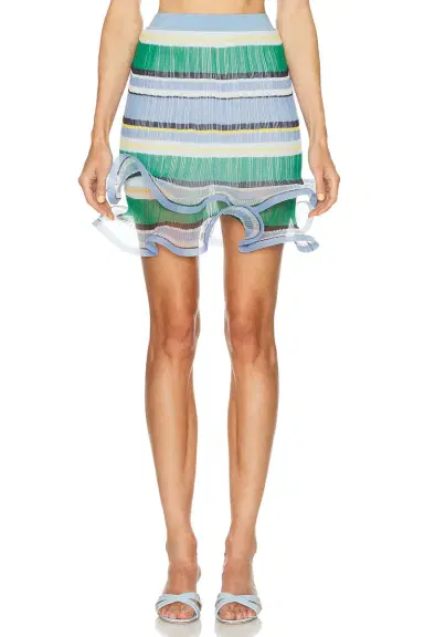 Simkhai Kimmie Plisse Mini Skirt | Thumbnail 1 Simkhai Kimmie Plisse Mini Skirt | Thumbnail 1
