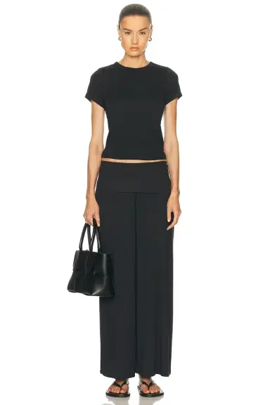 Lunya Soft Modal Rib Fold Over Pant | Thumbnail 5 Lunya Soft Modal Rib Fold Over Pant | Thumbnail 5
