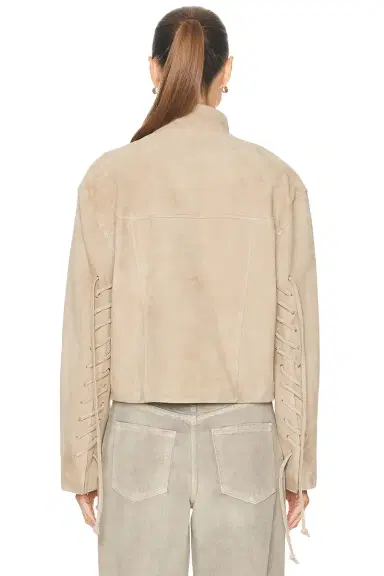 GRLFRND Annika Suede Lace Up Jacket | Thumbnail 7 GRLFRND Annika Suede Lace Up Jacket | Thumbnail 7