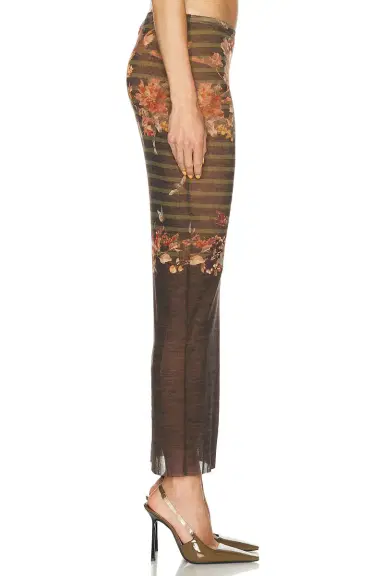 Jean Paul Gaultier Mesh Printed Marinière Grape Long Skirt | Thumbnail 3 Jean Paul Gaultier Mesh Printed Marinière Grape Long Skirt | Thumbnail 3