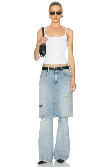 Acne Studios Pert Light Crow Wide Leg | Thumbnail 5 Acne Studios Pert Light Crow Wide Leg | Thumbnail 5