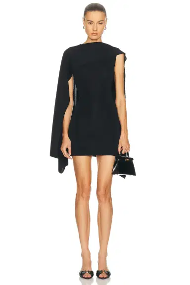 L'Academie Nasim Knit Cape Mini Dress | Thumbnail 3 L'Academie Nasim Knit Cape Mini Dress | Thumbnail 3