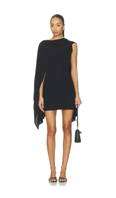 L'Academie Nasim Knit Cape Mini Dress | Thumbnail 1 L'Academie Nasim Knit Cape Mini Dress | Thumbnail 1