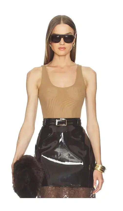 L'AGENCE Kalea Scoop Neck Tank Bodysuit