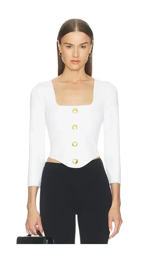 Sasha 3/4 Knit Corset Top Sasha 3/4 Knit Corset Top