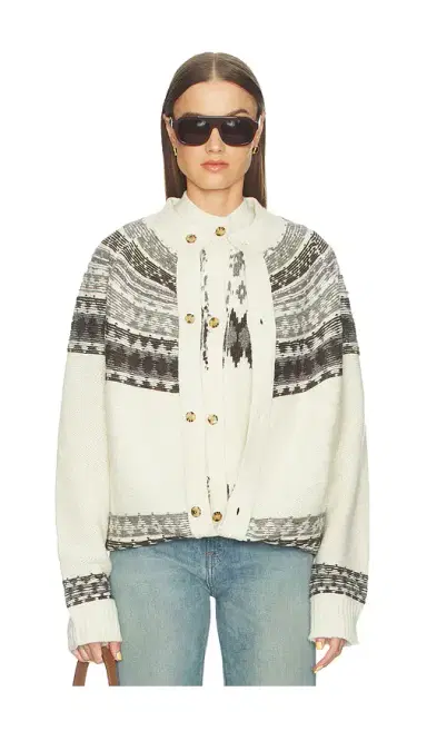 Monse Fold-Up Fair Isle Cardigan | Thumbnail 1