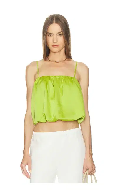 susana monaco Satin Bubble String Top | Thumbnail 1 susana monaco Satin Bubble String Top | Thumbnail 1