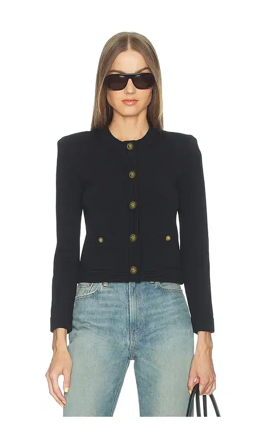 L'AGENCE Patsy Crop Crew Cardi