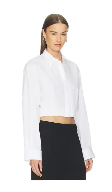 Helmut Lang Cropped Gather Shirt | Thumbnail 2 Helmut Lang Cropped Gather Shirt | Thumbnail 2