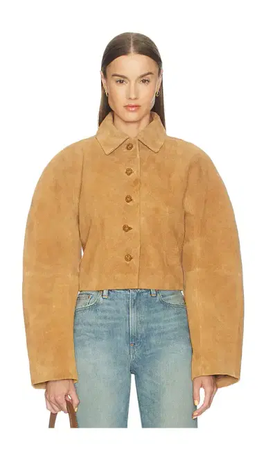 RÓHE Rounded Textured Suede Jacket | Thumbnail 2 RÓHE Rounded Textured Suede Jacket | Thumbnail 2