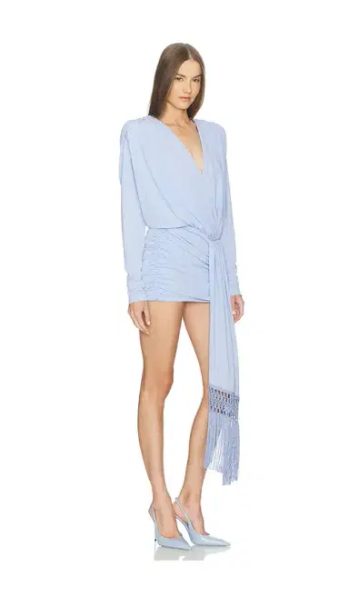 The Andamane Dalia Draped Fringe Mini Dress | Thumbnail 2