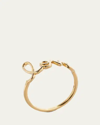 Sydney Evan 14k Yellow Gold Pure Love Script Ring | Thumbnail 7 Sydney Evan 14k Yellow Gold Pure Love Script Ring | Thumbnail 7