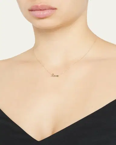 Sydney Evan Tiny Pure Love Necklace, 18" | Thumbnail 2