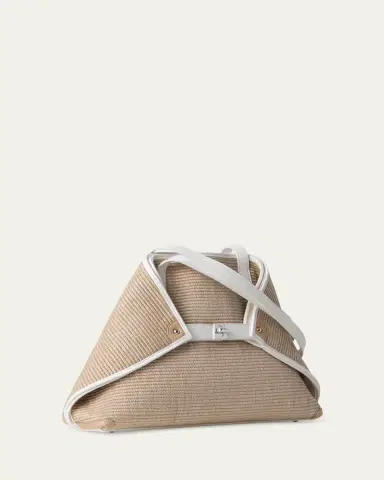 Akris Ai Raffia & Leather Tote Bag | Thumbnail 2 Akris Ai Raffia & Leather Tote Bag | Thumbnail 2