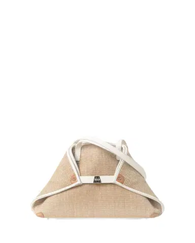 Akris Ai Raffia & Leather Tote Bag | Thumbnail 1 Akris Ai Raffia & Leather Tote Bag | Thumbnail 1