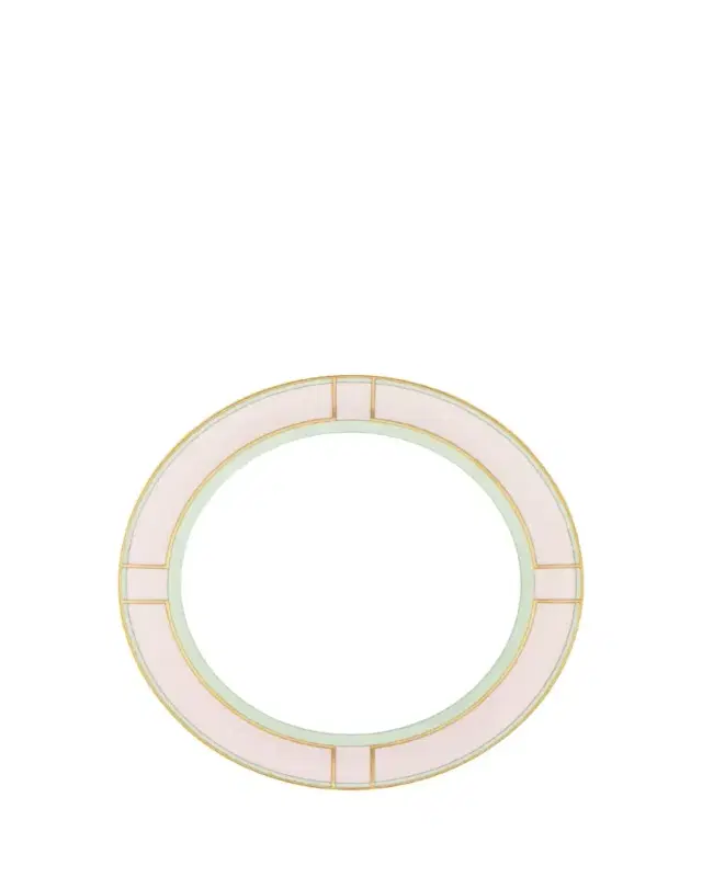 Ginori 1735 Diva Colonna Flat Plate, Rosa