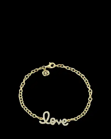 Sydney Evan 14K Gold Diamond Medium Love Bracelet | Thumbnail 2 Sydney Evan 14K Gold Diamond Medium Love Bracelet | Thumbnail 2