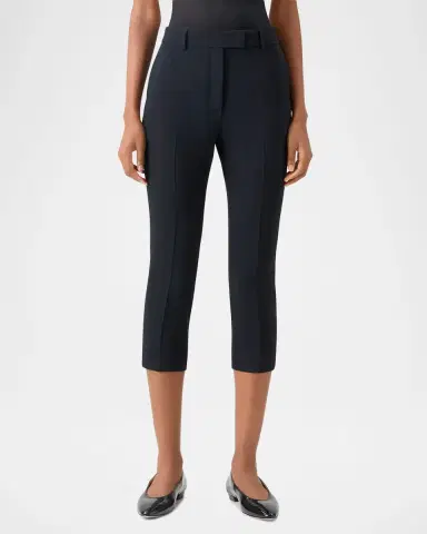 Akris Flavi Skinny-Leg Crop Trousers | Thumbnail 6
