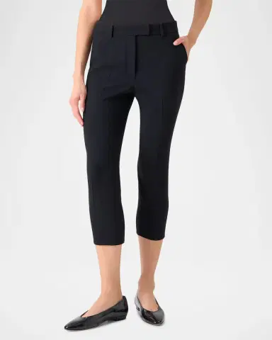 Akris Flavi Skinny-Leg Crop Trousers | Thumbnail 8