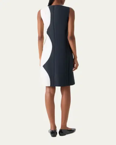 Akris Colorblock Silk Sleeveless Sheath Dress | Thumbnail 3 Akris Colorblock Silk Sleeveless Sheath Dress | Thumbnail 3