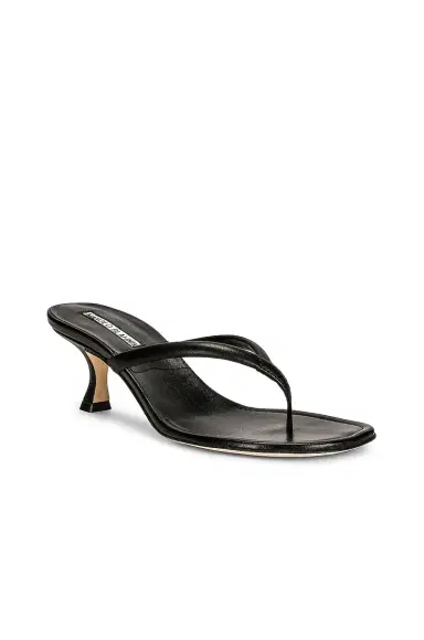 Manolo Blahnik Paterno 50 Leather Sandal | Thumbnail 2