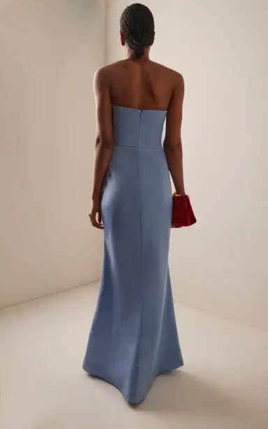 ALEJANDRA ALONSO ROJAS Bow-Detailed Cotton-Silk Gown | Thumbnail 4 ALEJANDRA ALONSO ROJAS Bow-Detailed Cotton-Silk Gown | Thumbnail 4