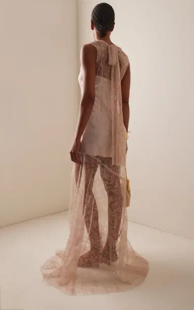 ALEJANDRA ALONSO ROJAS Exclusive Lace Overlay Gown | Thumbnail 4 ALEJANDRA ALONSO ROJAS Exclusive Lace Overlay Gown | Thumbnail 4