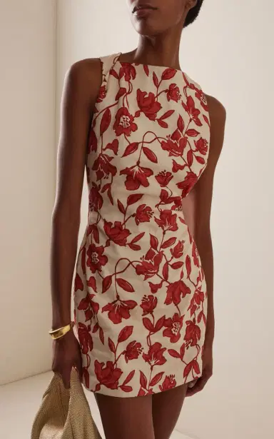 SIR. Chloe Linen-Blend Mini Dress | Thumbnail 2