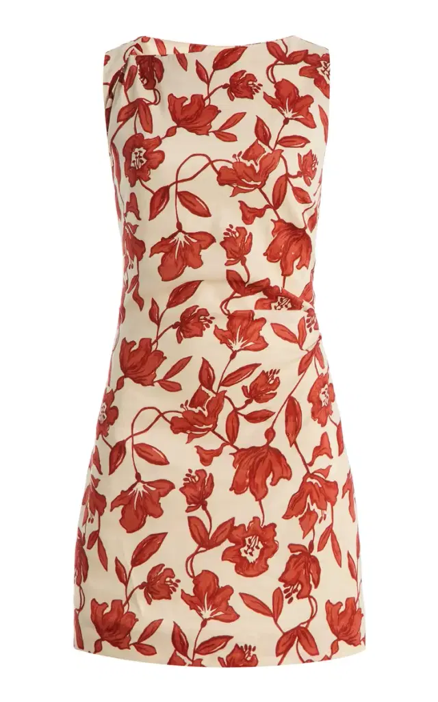 Chloe Linen-Blend Mini Dress