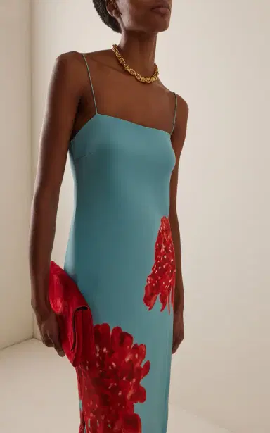 SIR. Amelie Silk Maxi Slip Dress | Thumbnail 3