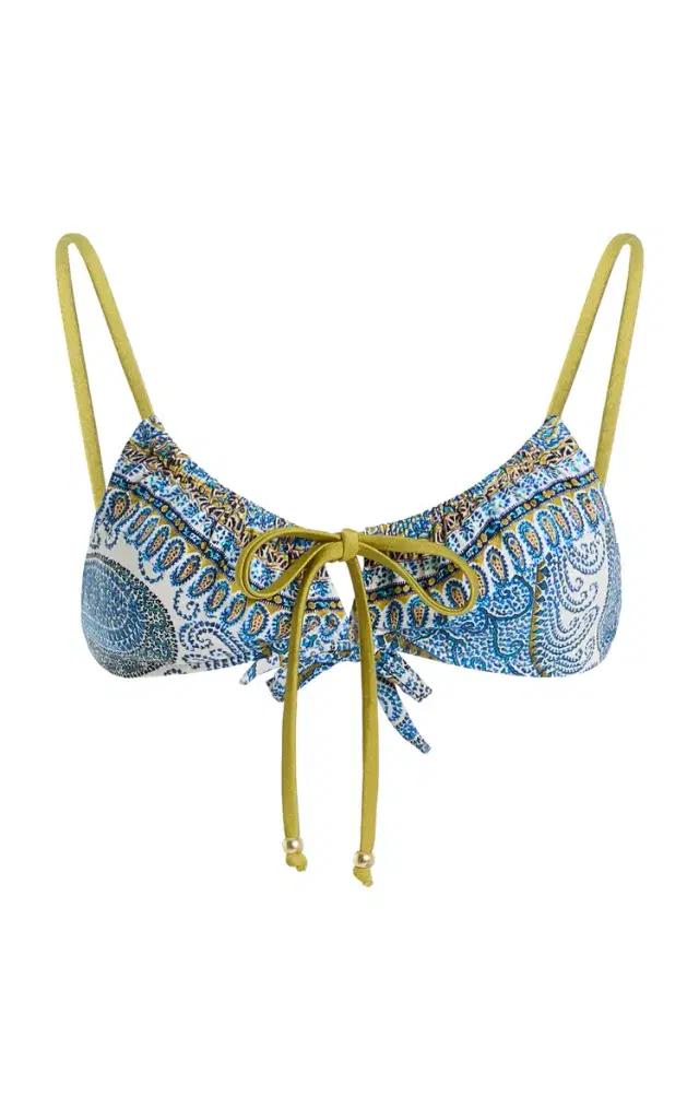Arcadia Paisley Gathered Bralette