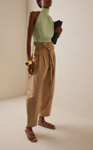 FRANÇOISE YMY Cotton Tapered Pants | Thumbnail 2 FRANÇOISE YMY Cotton Tapered Pants | Thumbnail 2