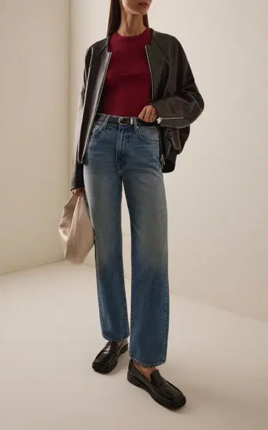 SLVRLAKE London Rigid High-Rise Straight-Leg Jeans | Thumbnail 2