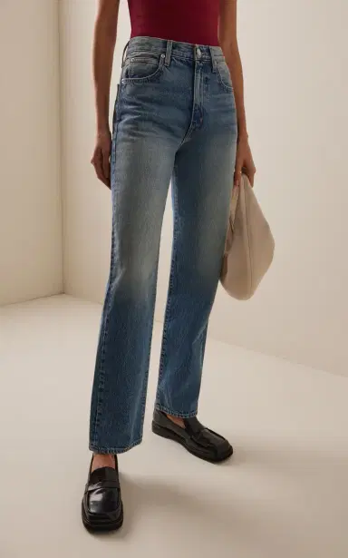 SLVRLAKE London Rigid High-Rise Straight-Leg Jeans | Thumbnail 3