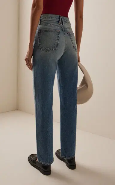 SLVRLAKE London Rigid High-Rise Straight-Leg Jeans | Thumbnail 4