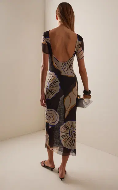Cala de la Cruz Ava Stretch-Knit Midi Dress | Thumbnail 4 Cala de la Cruz Ava Stretch-Knit Midi Dress | Thumbnail 4
