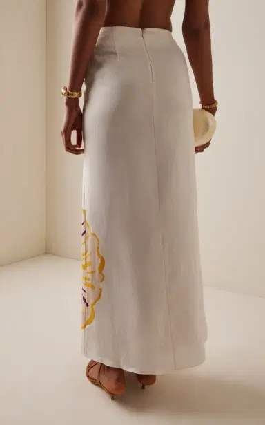 Cala de la Cruz Exclusive Tua Linen Maxi Skirt | Thumbnail 4