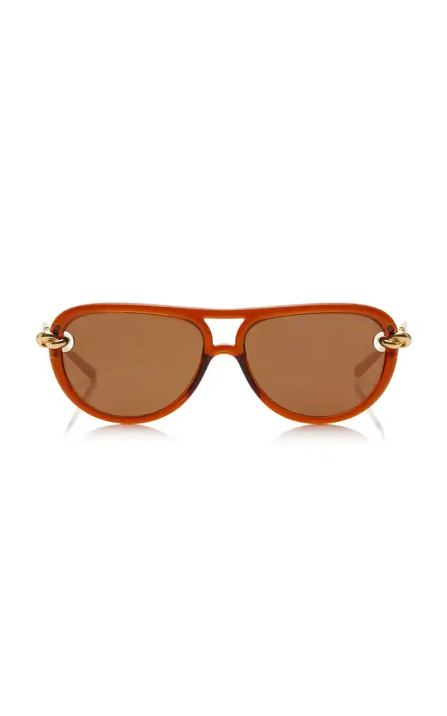Bottega Veneta Aviator-Frame Acetate Sunglasses