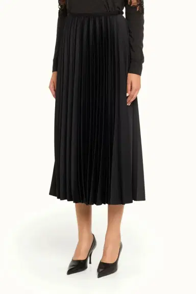 Jason Wu Collection CREPE SATIN PLEATED MIDI SKIRT | Thumbnail 2 Jason Wu Collection CREPE SATIN PLEATED MIDI SKIRT | Thumbnail 2